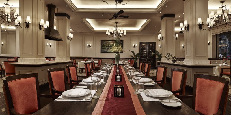 Le Beaulieu restaurant at the Sofitel Legend Metropole Hanoi