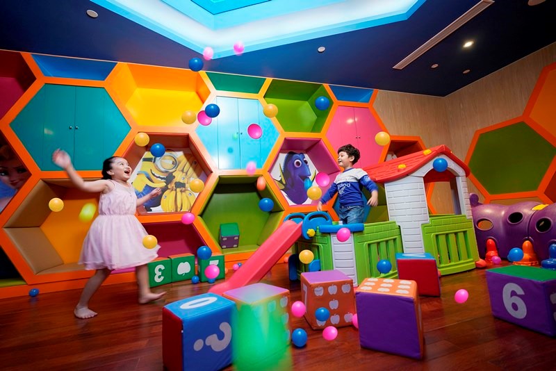 Kid-friendly facilities at Sherwood Suites include a games room and a dedicated play area