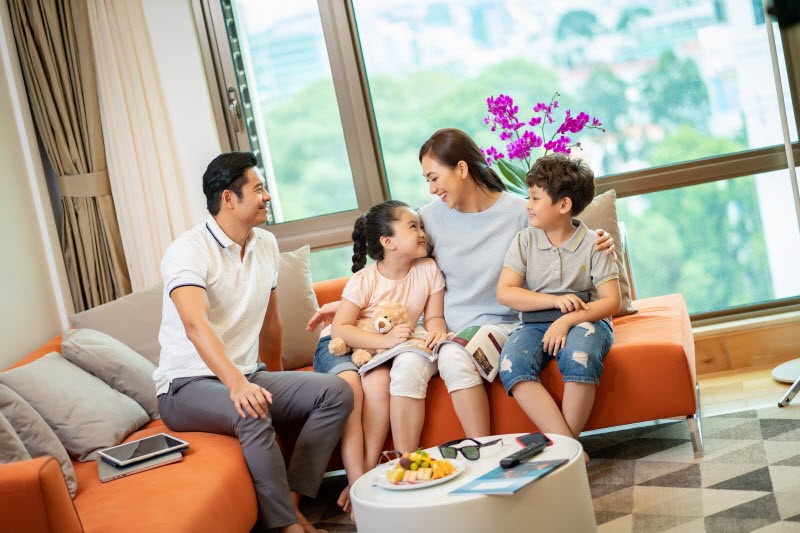 The expansive suites at Sherwood Suites gives families the chance to rest and play together without leaving the comfort of their apartment