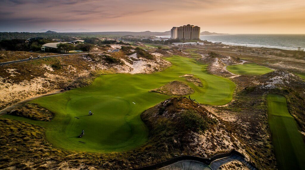 Rated by many as Vietnam’s best course, The Bluffs ho Tram Strip is as challenging as it is visually spectacular