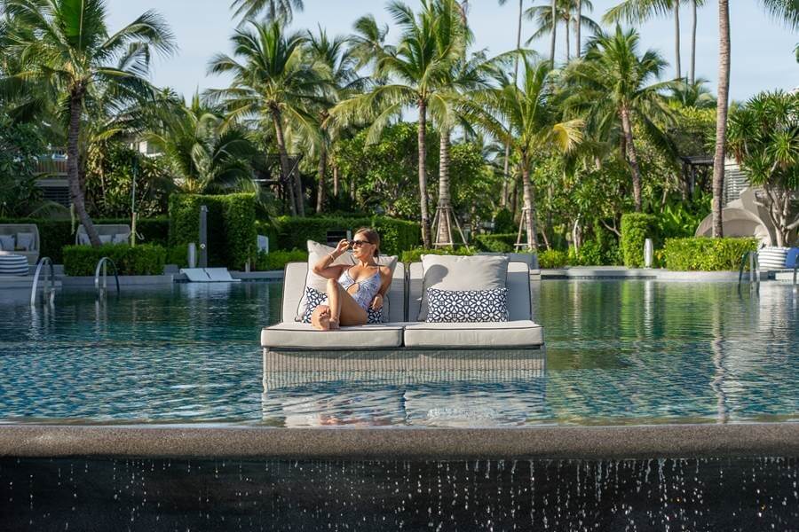 Overlooking secluded Choeng Mon Beach on the north-eastern tip of Koh Samui island in the Gulf of Thailand, Meliá Koh Samui “Isolation Indulgence” getaway comprises a minimum 15 night-stay.