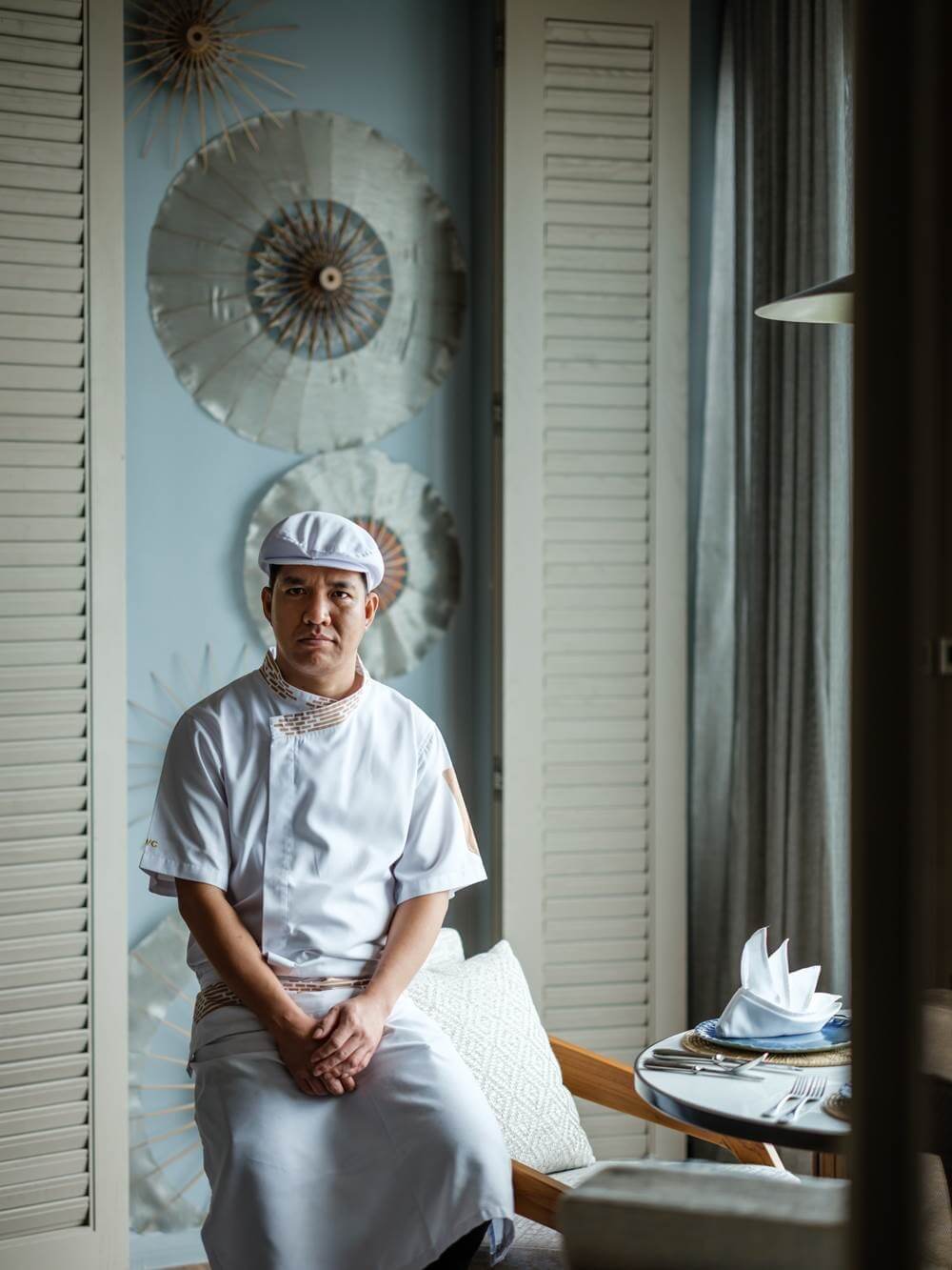 As part of the urban hotel’s 360° Cuisine concept, executive chef Suksant Chutinthratip (Billy) and Mai Restaurant & Bar’s sous chef Karn Phojun (pictured) have crafted dishes, featuring produce from the urban hotel’s nearby organic farm, that use as much of every ingredient as possible.