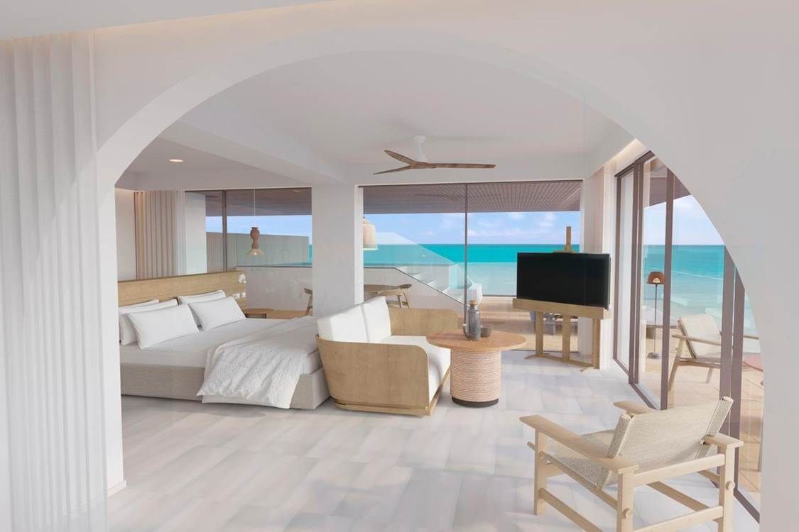 Rendering of Presidential Suite with Private Pool