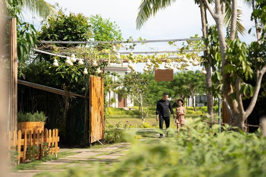 The team at the beachfront resort on Vietnam’s southern coastline started the project out small last year, planting a few fast-growing vegetables and spices for use in their lunches at the staff canteen in a bid to be more self-sufficient during the pandemic.