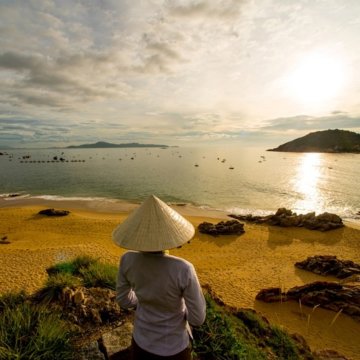 Quy Nhon's quiet golden sands and crystal clear waters slip under the majority of travellers' radars.