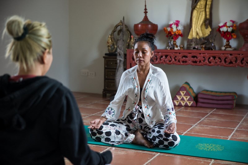 Clients at The Dawn undertake an itinerary that includes Buddhist meditation, yoga, massage and Thai boxing
