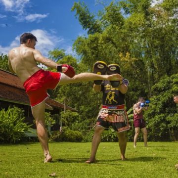 Thai boxing helps focus clients' minds and aggression. (Photo: The Dawn)