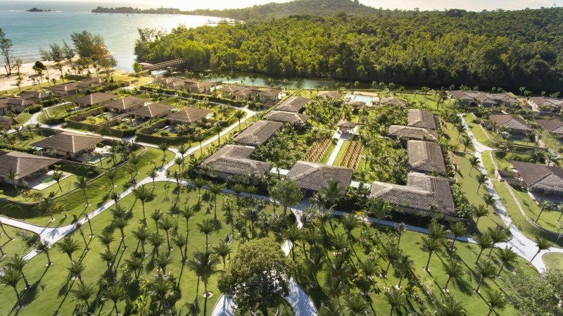 Aerial view of Fusion Resort Phu Quoc