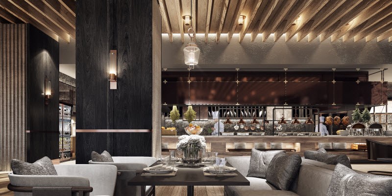 Rendering of Market Cafe at Hyatt Regency Bangkok