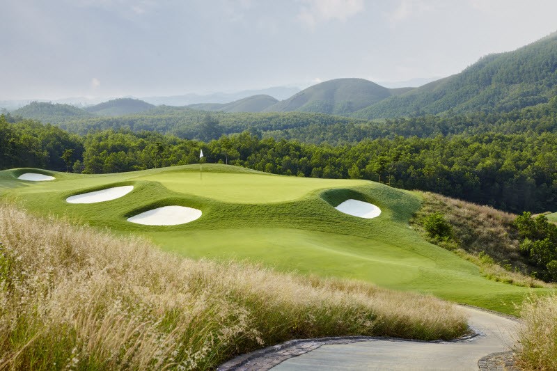 The par-3 12th hole at Ba Na Hills GC