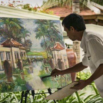The Anam will be transformed into an open-air art studio during the festive season. Guests will be encouraged to watch and talk with talented local artists as they create artwork from Dec. 26-29 as part of the resort’s artist in residence program.