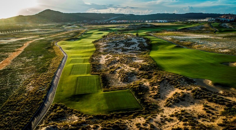 The Links course at Cam Ranh unfolds over spectacular rolling topography 