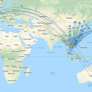 Vietnam Airlines Route Map (w/c 05-Mar-2018) - Source: The Blue Swan Daily