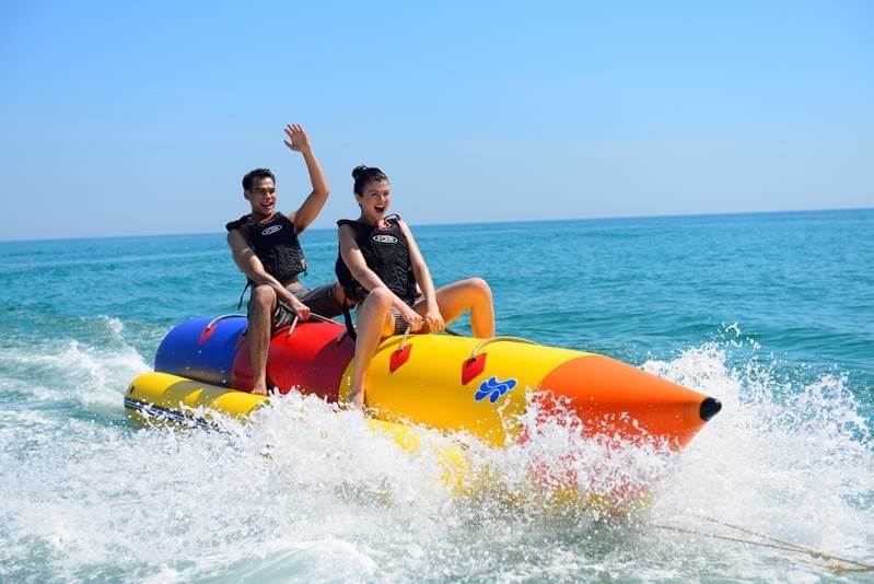 Banana boats are fun for young and old alike