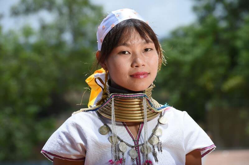 A traditional Kayan girl