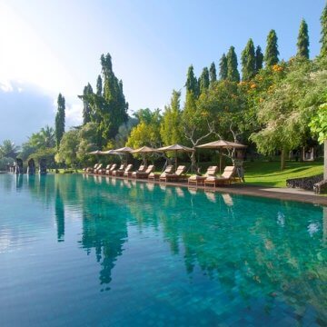 The main pool at Tanah Gajah, a Resort by Hadiprana
