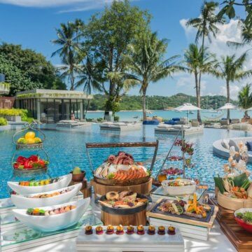 Meliá Koh Samui’s executive chef Azizskandar Awang, who’s won a string of coveted awards during his 20-year career, has created degustation, vegan, afternoon tea and Sunday brunch menus celebrating contemporary Thai, Western and Mediterranean fare.