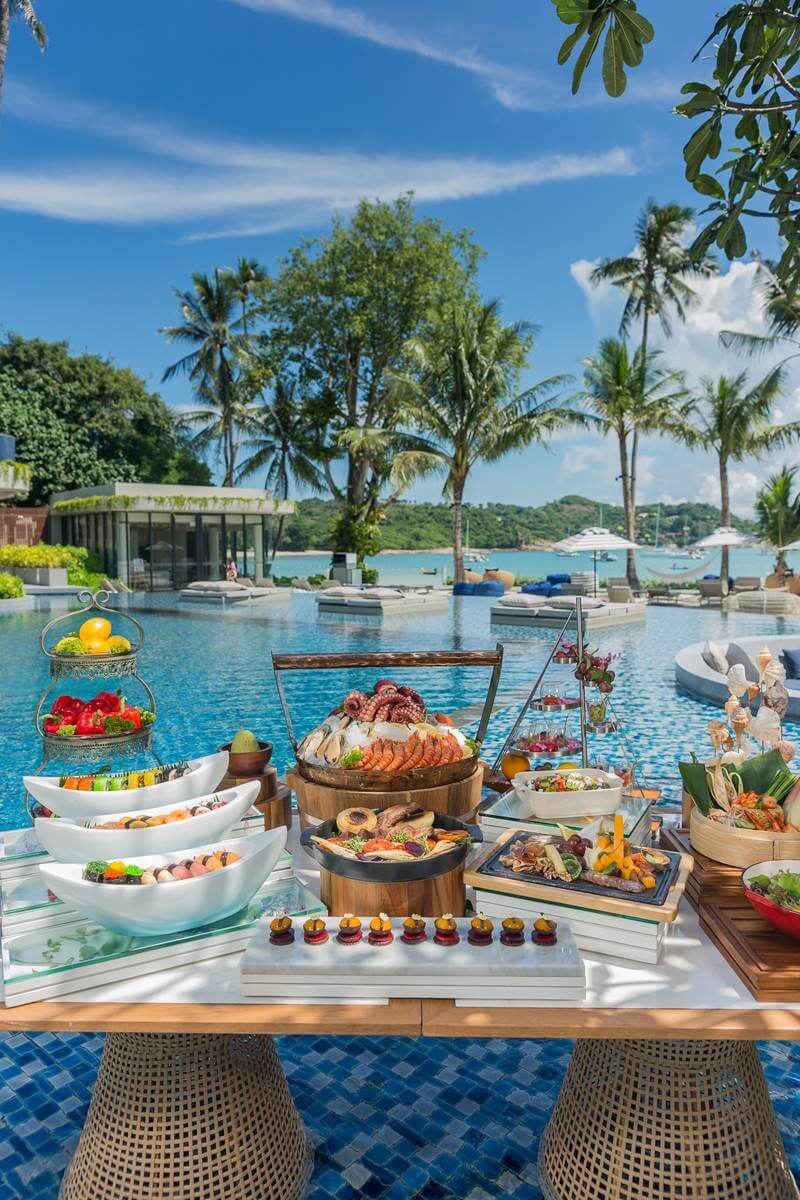 Meliá Koh Samui’s executive chef Azizskandar Awang, who’s won a string of coveted awards during his 20-year career, has created degustation, vegan, afternoon tea and Sunday brunch menus celebrating contemporary Thai, Western and Mediterranean fare.