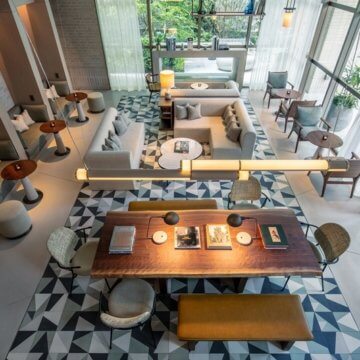 Zentis Osaka | Guest Lounge | Hotel Lobby PHOTO CREDIT: Stirling Elmendorf