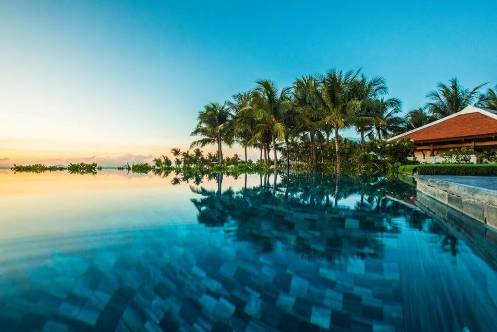 The resort has also introduced private 60-minute aqua yoga classes for one to two people in the waters of Long Beach or at its nearby infinity pool (pictured), and yoga for children aged five to ten years old at the resort’s yoga room every Tuesday to Saturday from 10.30am until 11.30am.