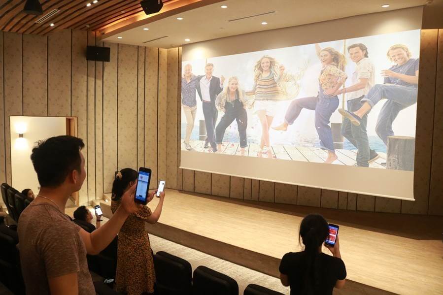 It is up to cinema-goers whether they politely hum along to the medleys of hits or stand up and belt out every word as part of Alma’s new Singalong Cinema at the resort’s 70-seat cinema.
