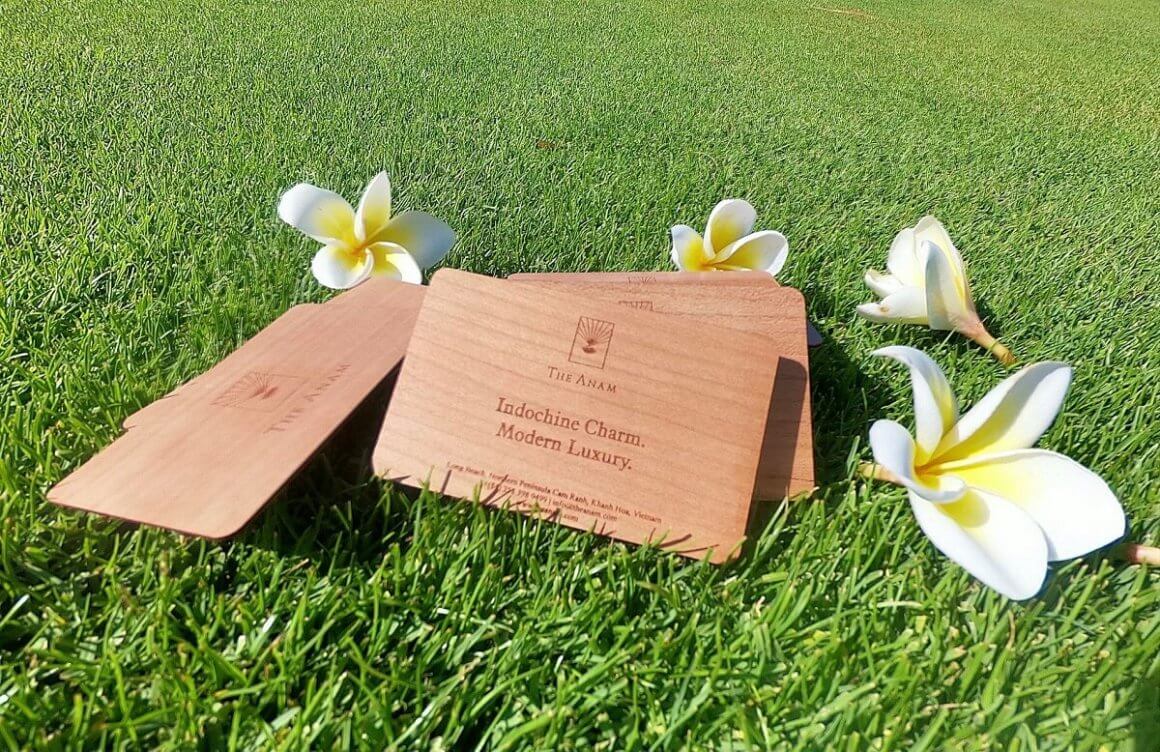 The Anam has rolled out an eco-friendly key card, made of wood sourced from sustainably managed forests, that its guests use to access their rooms, suites and villas.