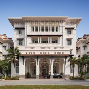 Raffles Hotel Le Royal, built during the 1920s, was fully refurbished and restored in 2019-20.