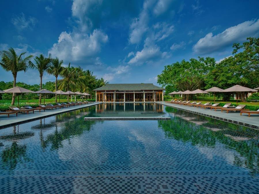 Opened in 2018, Azerai Can Tho is situated on a private islet on the Hau River, only three hours’ drive from Ho Chi Minh City.