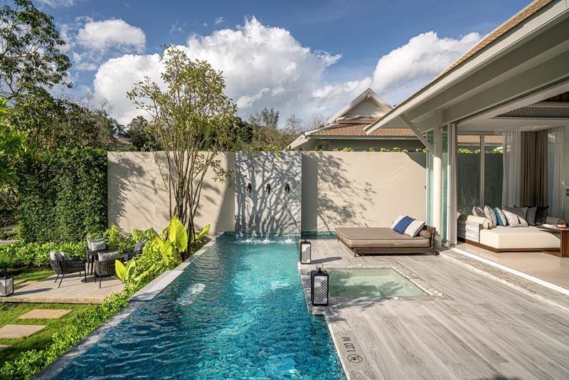 A beachfront pool villa at Banyan Tree Krabi