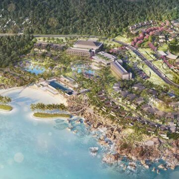 Aerial View (rendering) of Meliá Quy Nhon Beach Resort