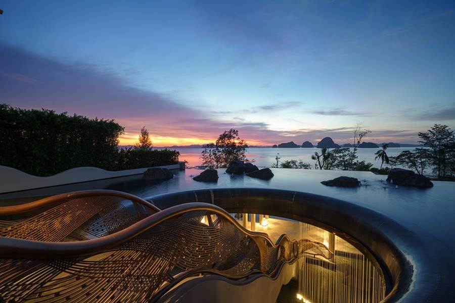 View from the lobby at Banyan Tree Krabi