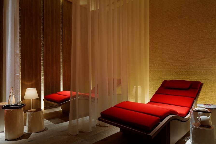 evian SPA relaxation lounge at Palace Hotel Tokyo