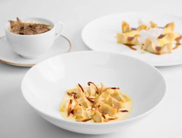Da Vittorio has unveiled a range of new dishes accentuated by Alba white truffles