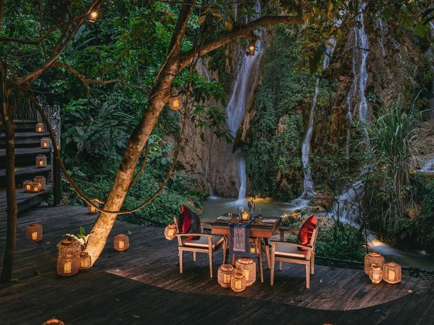 An Intimate Meal in the Majesty of a Private Waterfall in Vietnam