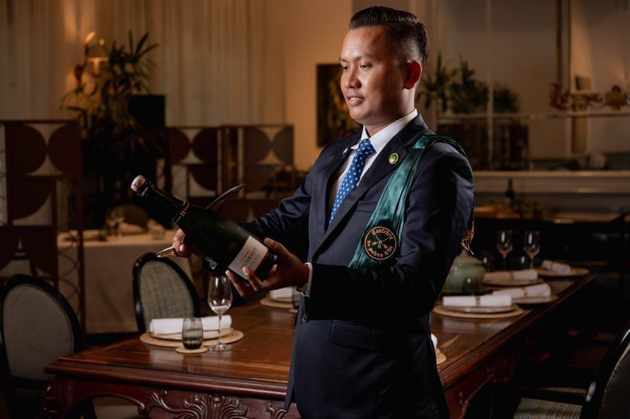 The noble art of Champagne sabrage will be celebrated at two Raffles hotels in Cambodia