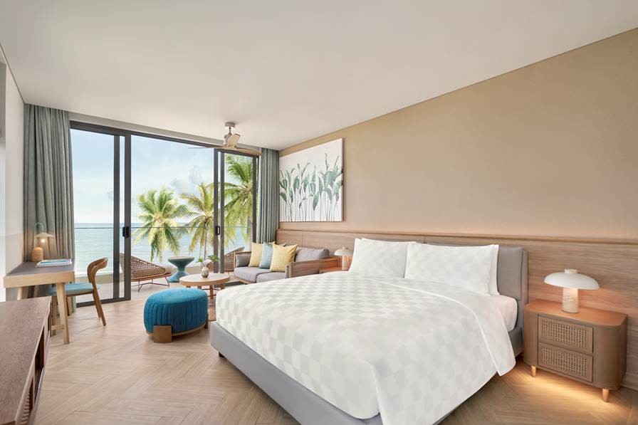 The sea vista from a 3-Bedroom Oceanfront Pool Villa