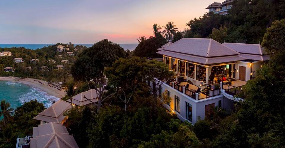 Saffron is perched high above Banyan Tree Samui resort, offering diners spectacular sunset vistas across the Gulf of Thailand.
