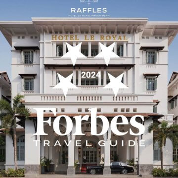 Raffles Hotel Le Royal Awarded Prestigious 4-Star Rating from Forbes Travel Guide