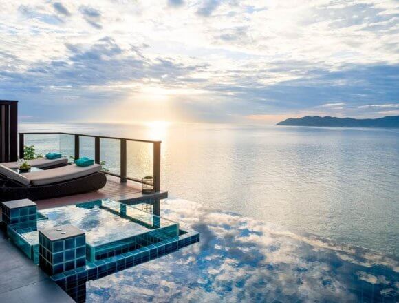 Infinity-edge pools overlooking the property are a highlight of the recently launch Banyan Tree Seaview Villas