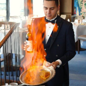 Flambage Crêpes Mademoiselle at La Tour d’Argent in Paris