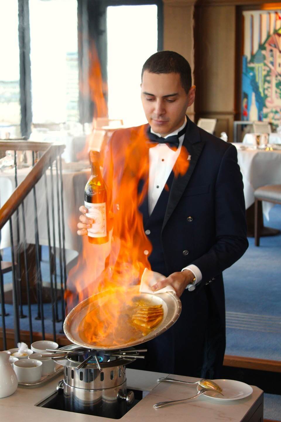 Flambage Crêpes Mademoiselle at La Tour d’Argent in Paris