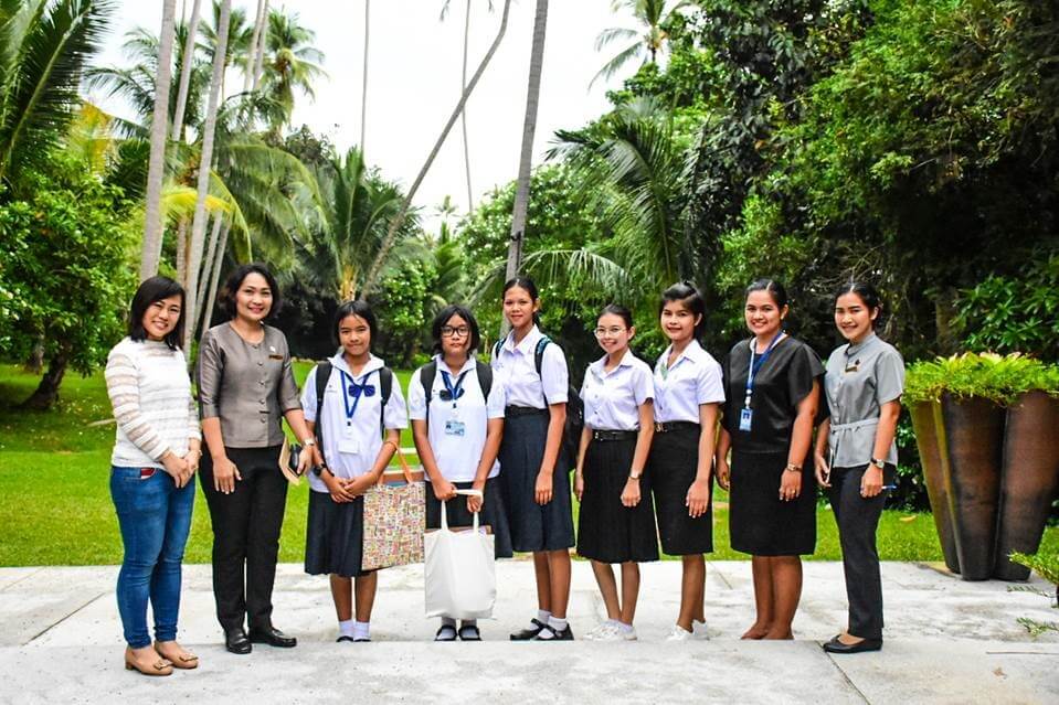 Class of 2019: previous graduates of the “Seedlings Mentorship” programme sponsored by Banyan Tree Samui.