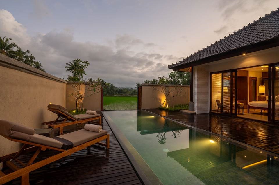 The villa's private plunge pool