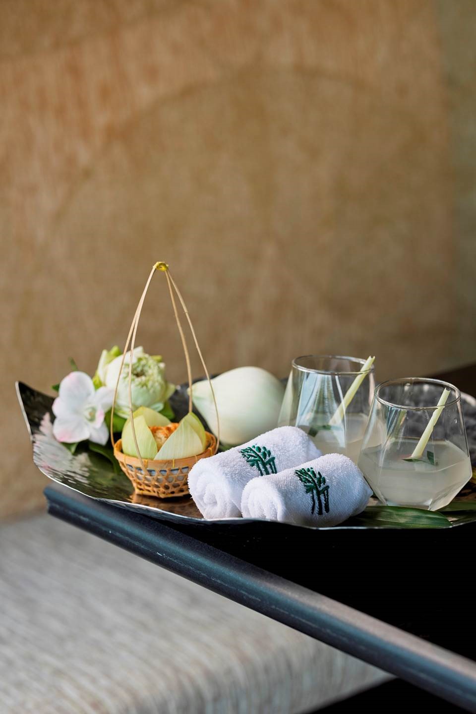 Banyan Tree Samui’s new White Lotus-inspired Welcome Pack for guests.
