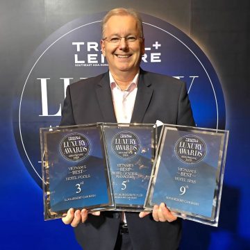 Alma’s cascade of 12 swimming pools, managing director Herbert Laubichler-Pichler (pictured), and 13-treatment room spa have been lauded at this year’s prestigious ‘Travel + Leisure Luxury Awards Asia Pacific’. Laubichler-Pichler, who was recognized as one of the five “Best General Managers in Vietnam”, said he and his team were “ecstatic” about Alma’s three wins.