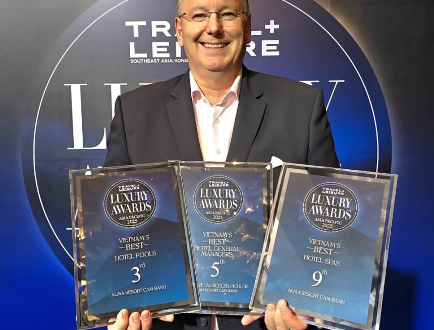 Alma’s cascade of 12 swimming pools, managing director Herbert Laubichler-Pichler (pictured), and 13-treatment room spa have been lauded at this year’s prestigious ‘Travel + Leisure Luxury Awards Asia Pacific’. Laubichler-Pichler, who was recognized as one of the five “Best General Managers in Vietnam”, said he and his team were “ecstatic” about Alma’s three wins.
