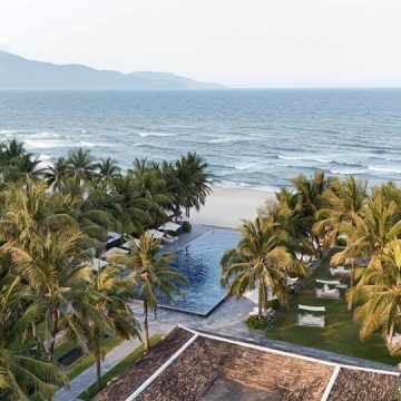 Aerial overview of TIA Wellness Resort