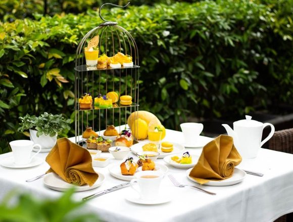 With an open kitchen, grand piano, and courtyard with a canopy of established gardens, The Colonial Restaurant, which specialises in modern European and French dishes with Vietnamese nuances, serves “Afternoon Tea Mango Symphony” from 3-5pm daily.